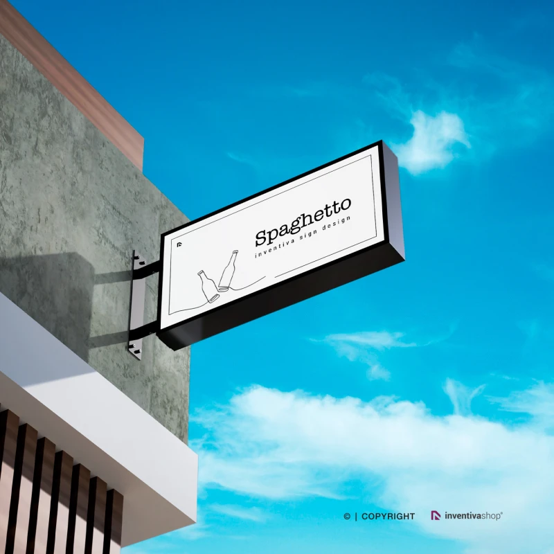 Insegna EasyLed bifacciale