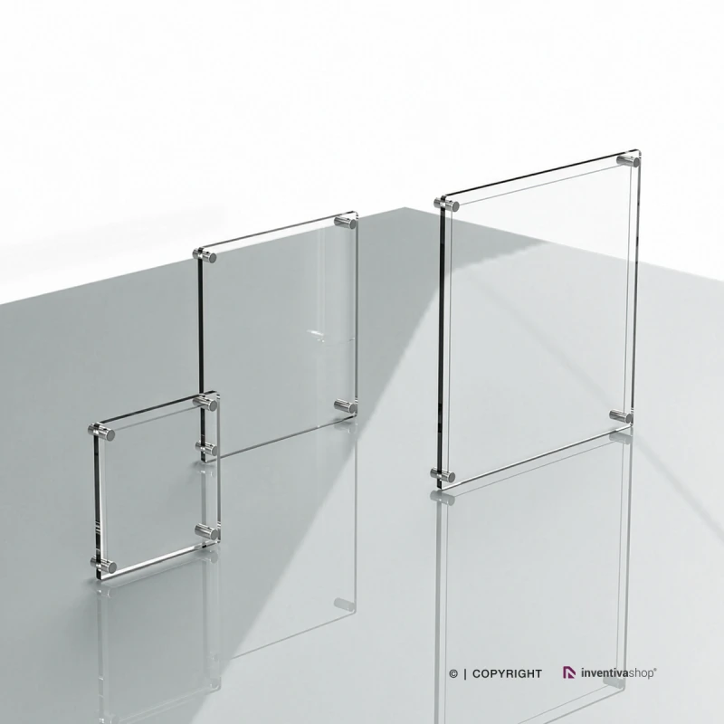 Targa neutra in plexiglass