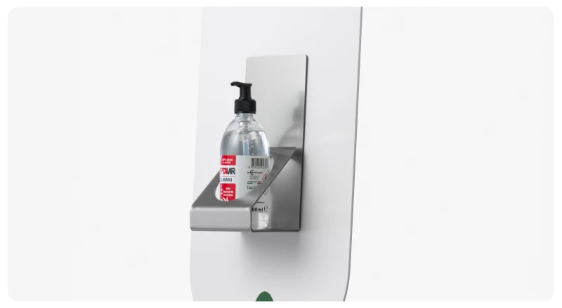 Piantana Eco con Dispenser Silver