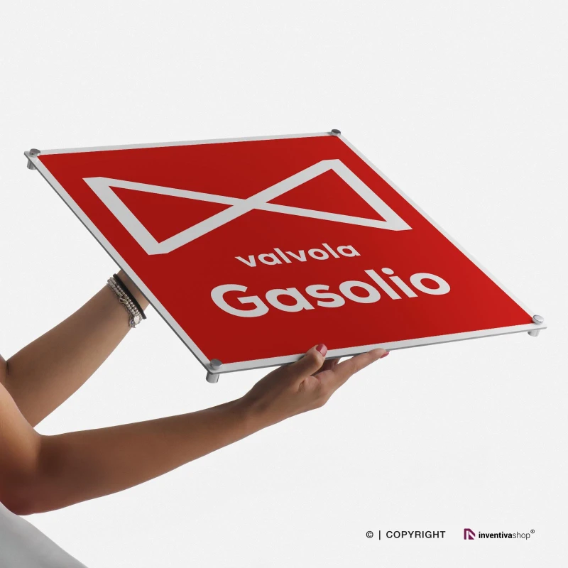 Cartello valvola gasolio
