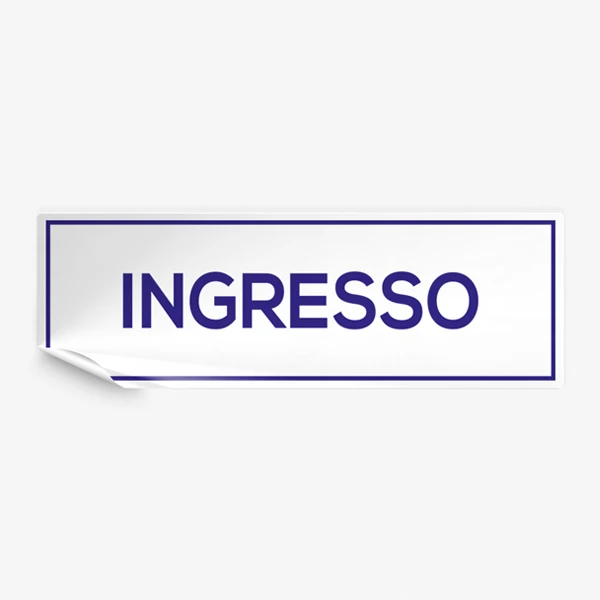 Adesivo ingresso