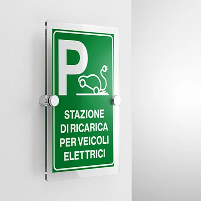 Cartello parcheggio veicoli elettrici