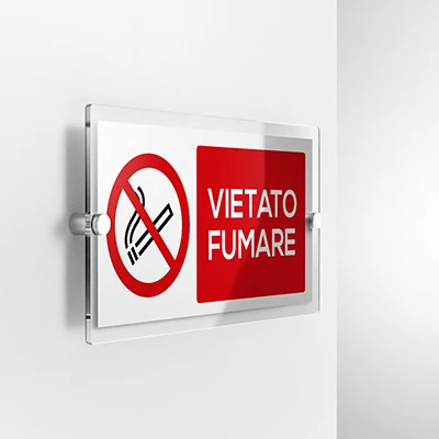 Cartello vietato fumare, 2:1