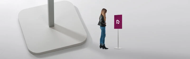 sistema di fissaggio con piantana Easy
