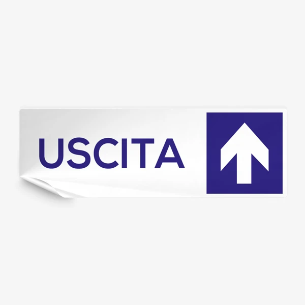 Adesivo uscita