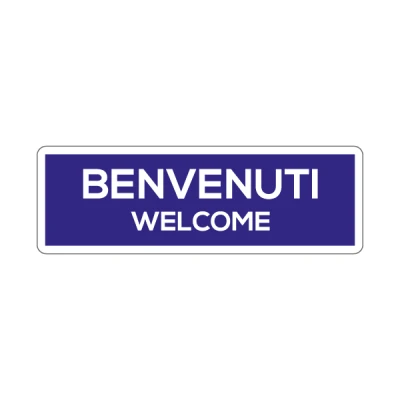 Benvenuti/ Welcome blu