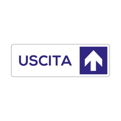 Uscita e freccia su