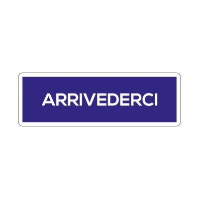 Arrivederci blu