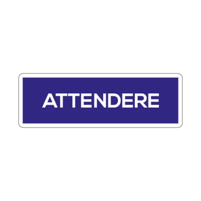 Attendere blu