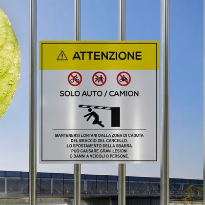 Cartello cancello privato personalizzato