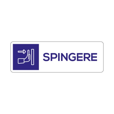 Spingere con pittogramma