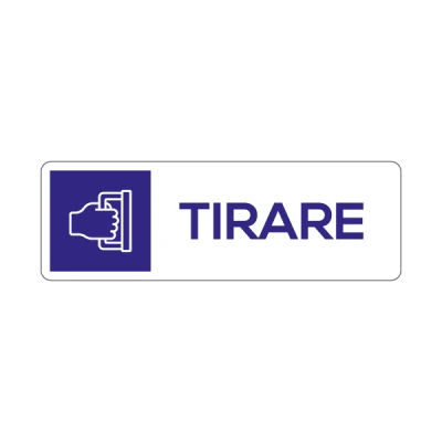 Tirare con pittogramma