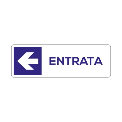 Entrata e freccia a sinistra