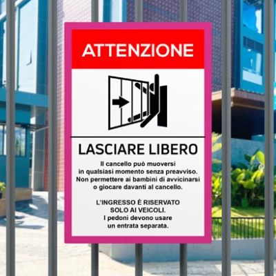 Cartelli per cancelli