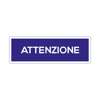 Attenzione blu