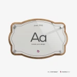 Targa Doppia Lastra Wood