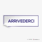 Adesivo arrivederci