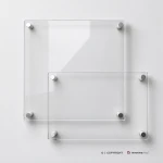 Targa neutra in plexiglass