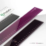 Righello personalizzato in plexiglass