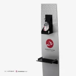 Colonnina dispenser gel personalizzabile
