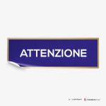 Adesivo attenzione