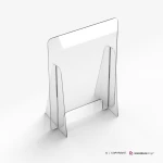 Barriera in plexiglass da banco