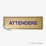 Adesivo attendere