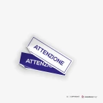 Adesivo attenzione