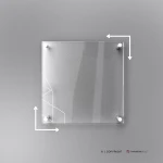 Targa neutra in plexiglass
